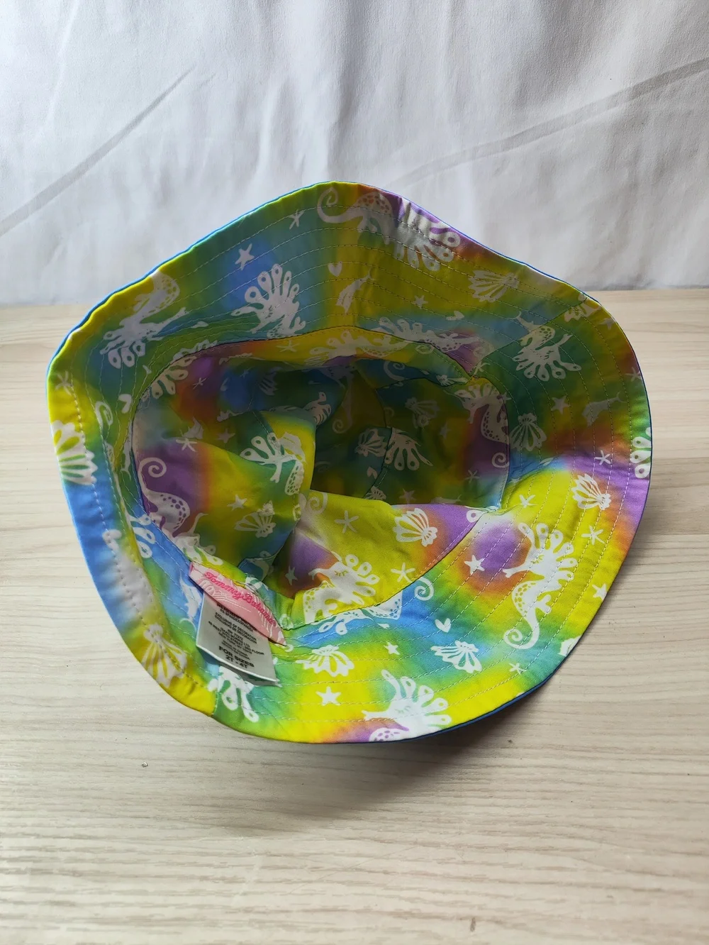 Tommy Bahama Hat Cap Strap Back Youth 2T-4T Blue Purple Reversible Tie Dye Kids